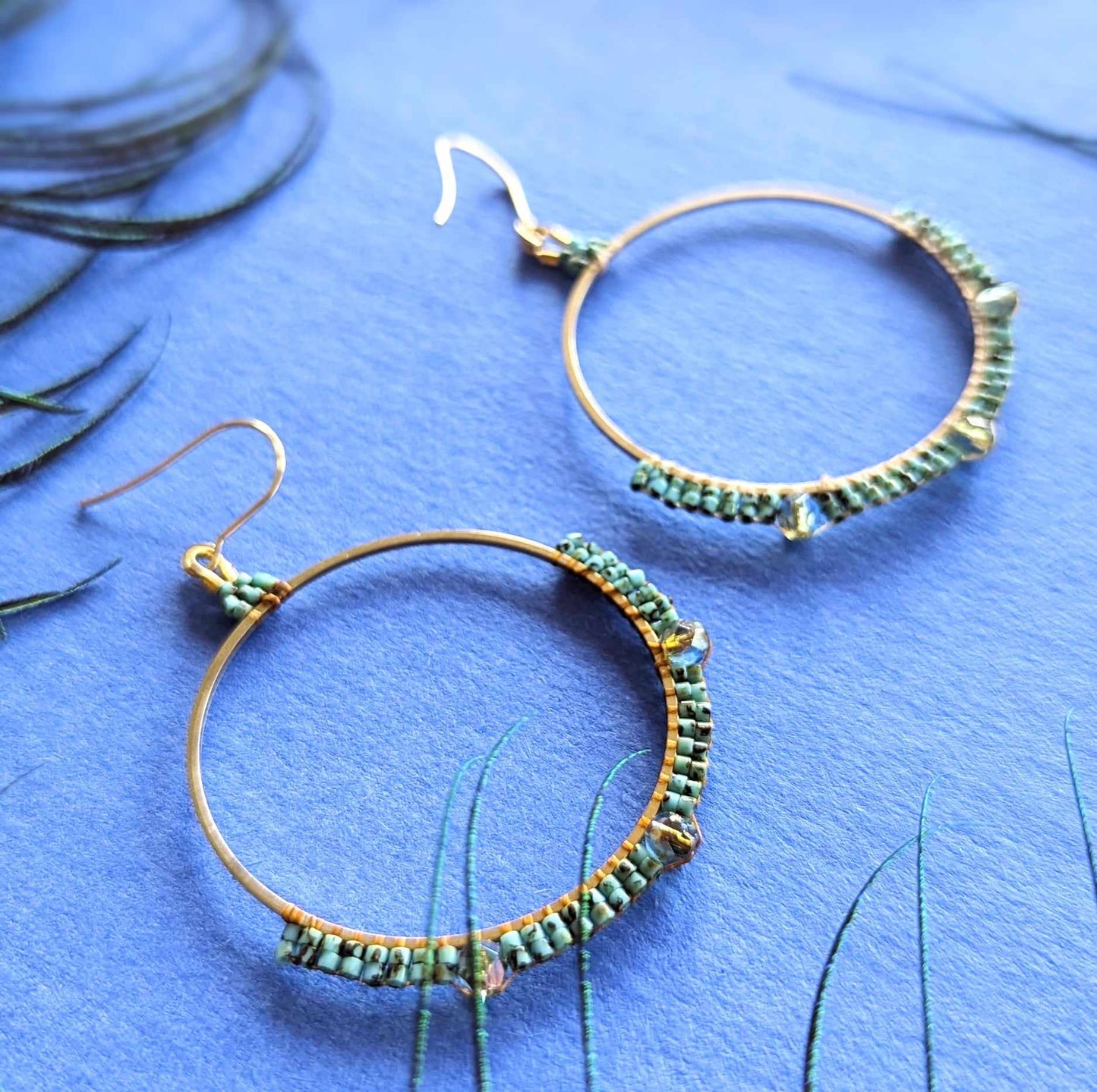 Turquoise Hoop Earrings