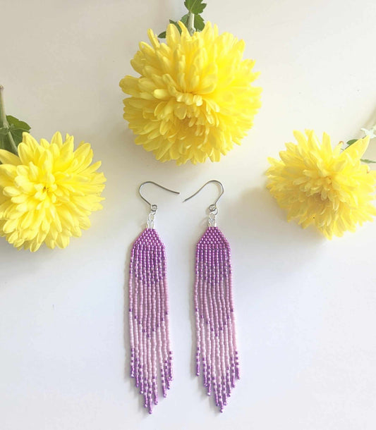 Pink Everyday Beaded Earrings