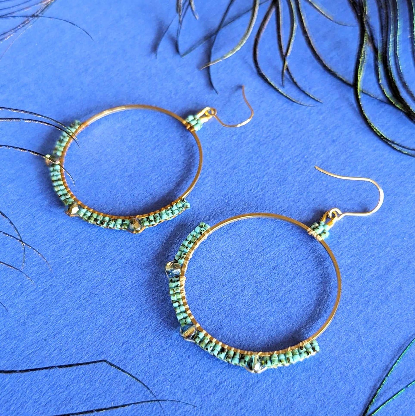 Turquoise Hoop Earrings