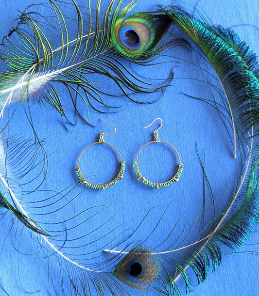 Turquoise Hoop Earrings
