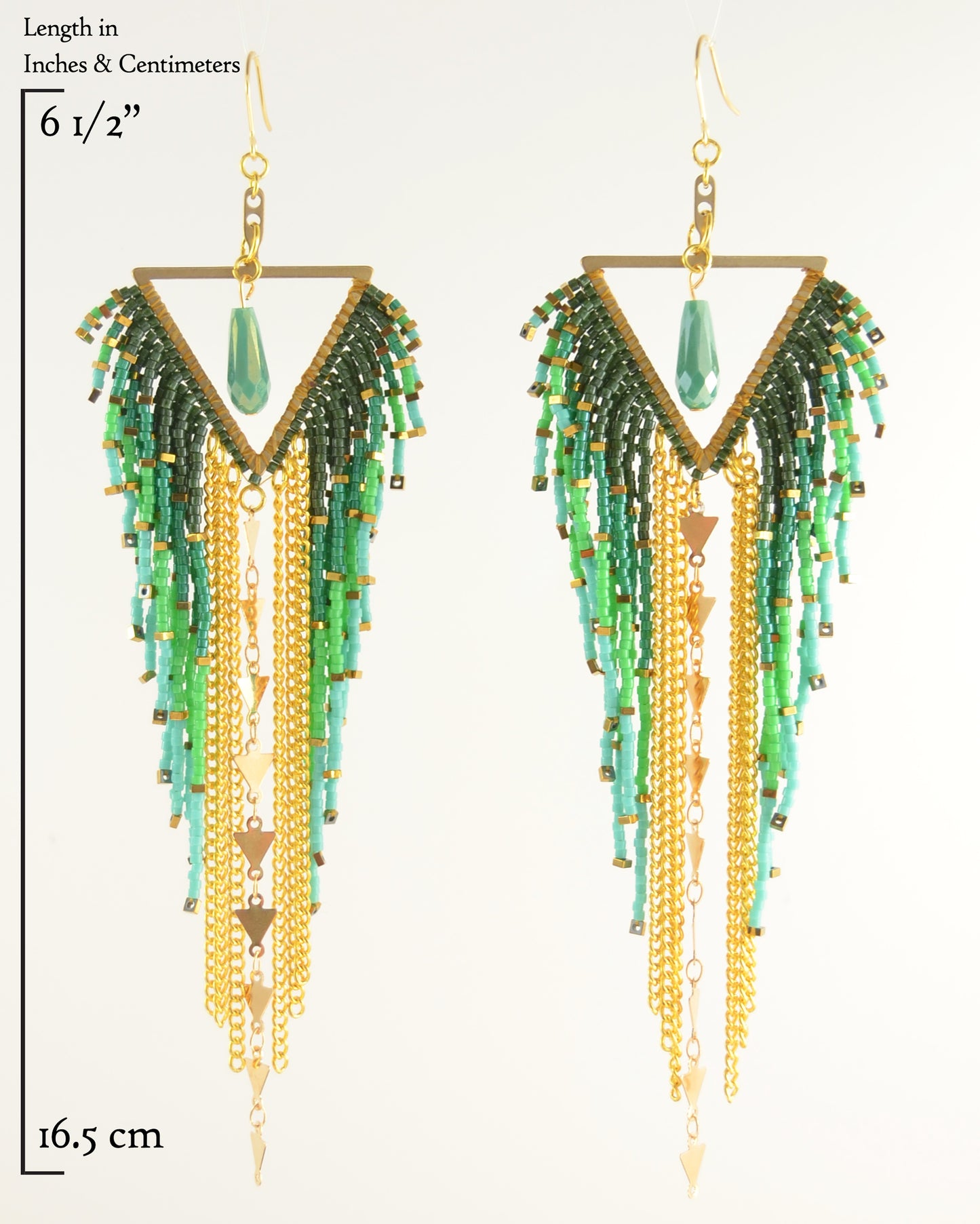 Forest Green Earrings