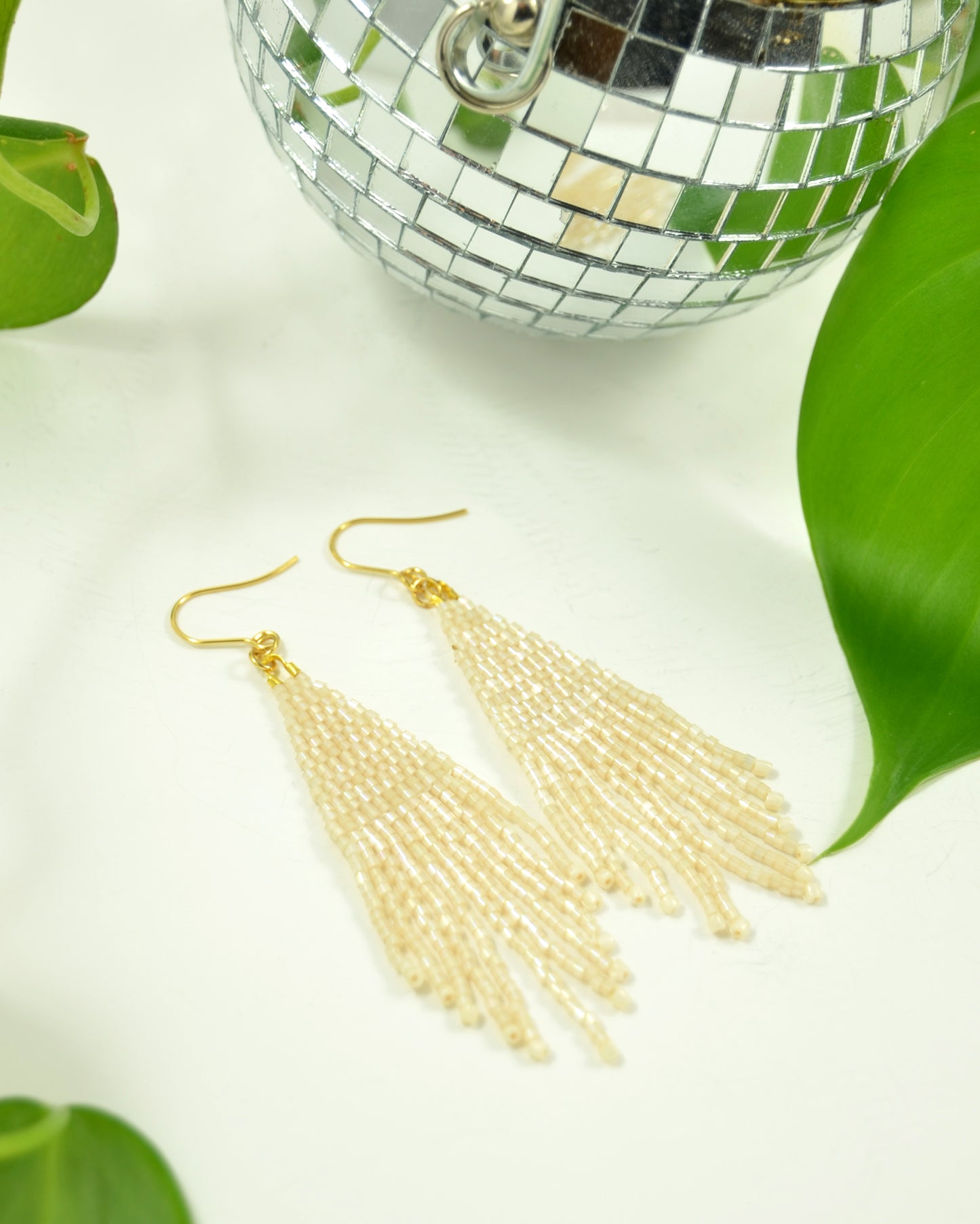Pearl Silk Beads light earrings