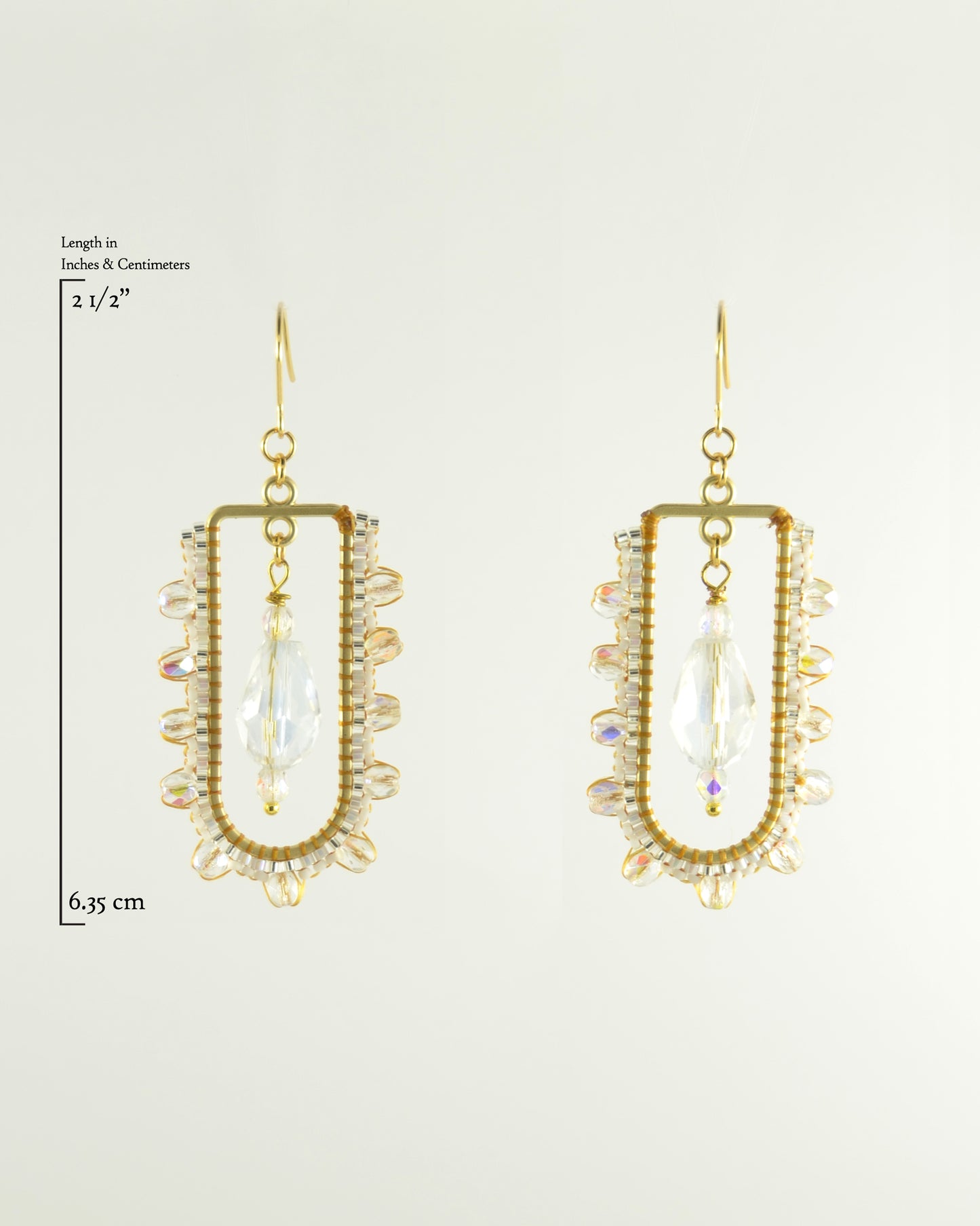 Classic White Drop earrings