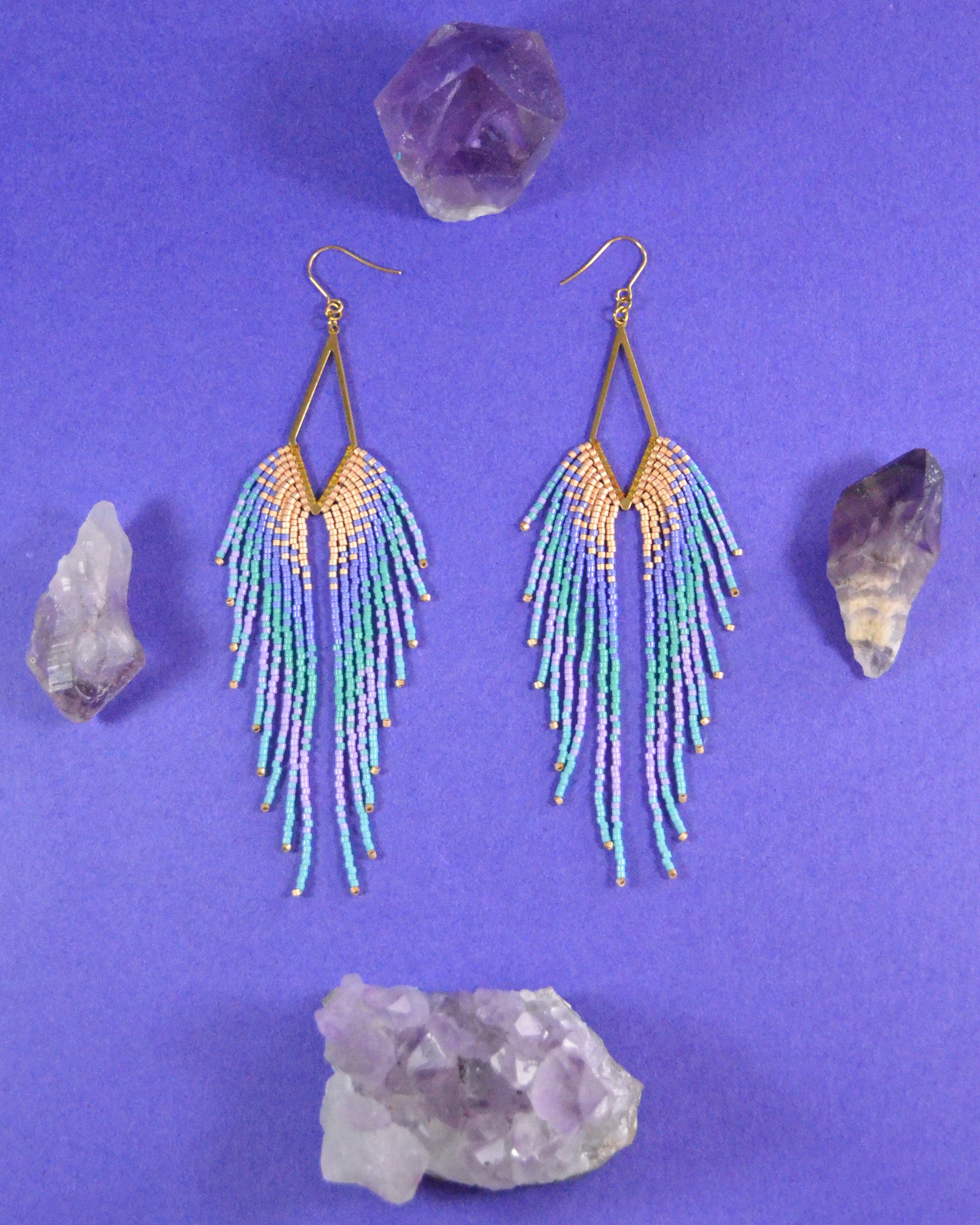 Lavender 2025 blue earrings