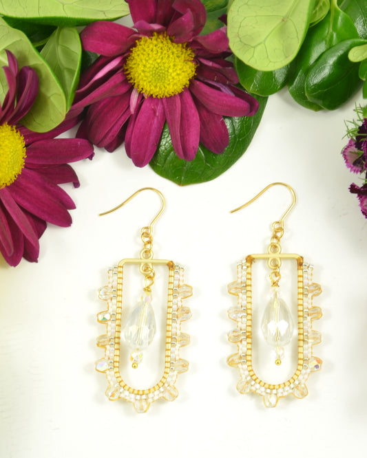 Classic White Drop earrings